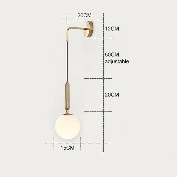 Ethan - Brass Wall Light Sconce