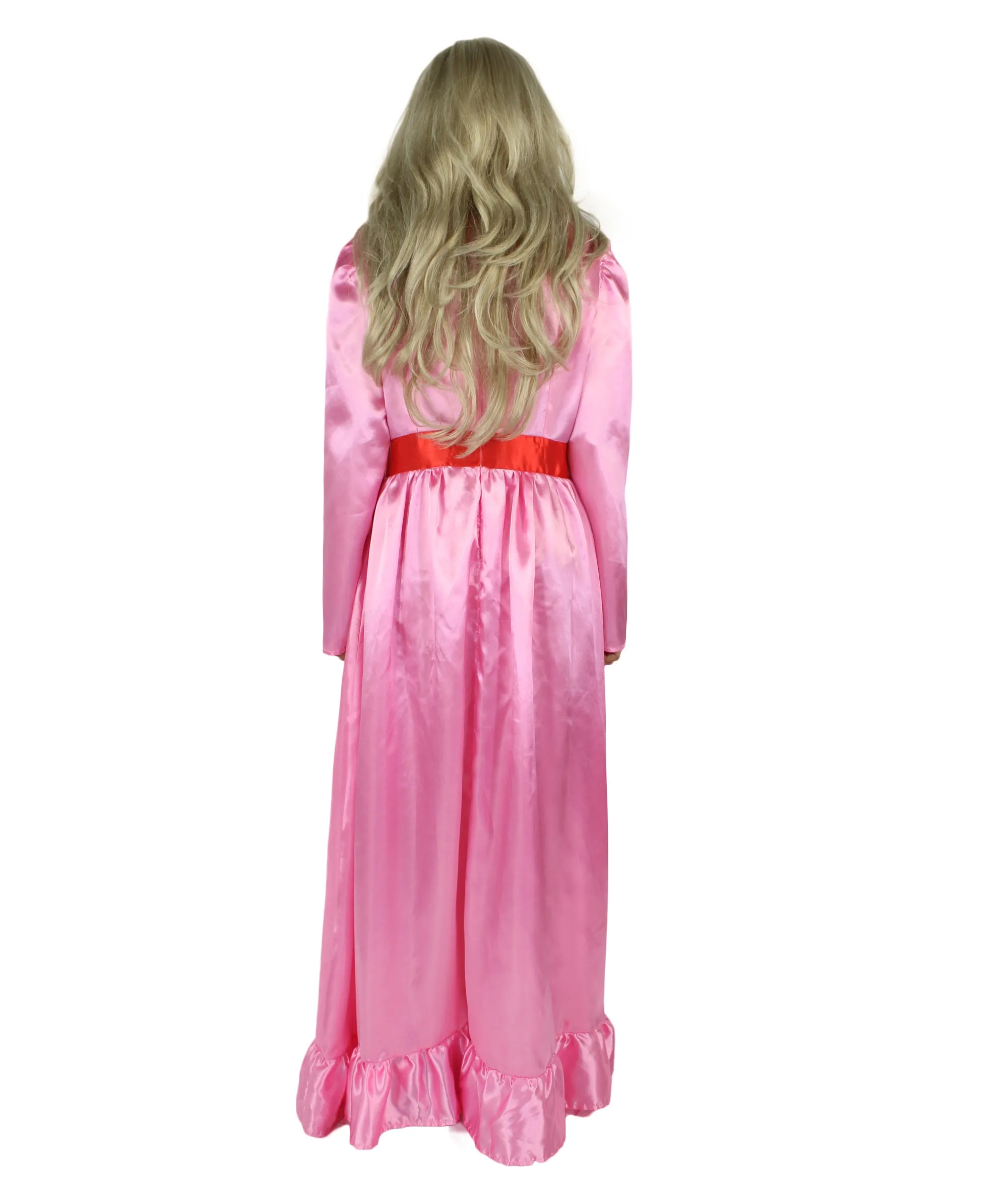 Evil Doll | Multi Color Options Long Maxi Dress in Satin-Feel | Premium Horror Halloween Costume