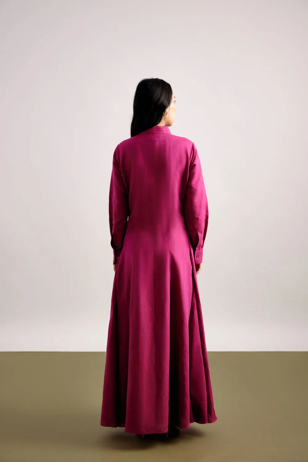 Fushia Pink Maxi Dress