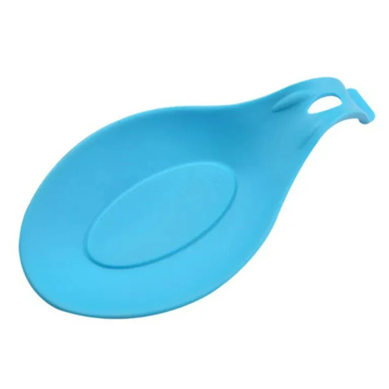 Generic Silicone Heat Resistant Spoon Fork Mat Rest Utensil Spatula Holder Kitchen Tool 1pc