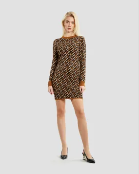 GF Patterned Long Sleeve Dress