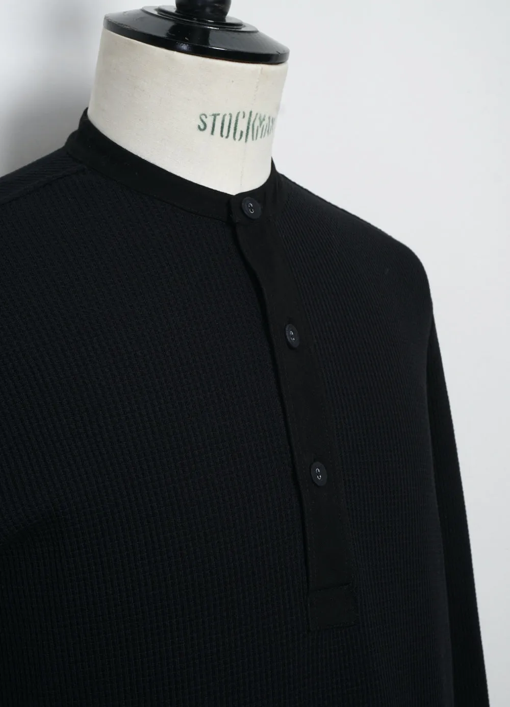 HERMANN 28-114-2 | Long Sleeve Henley | Black