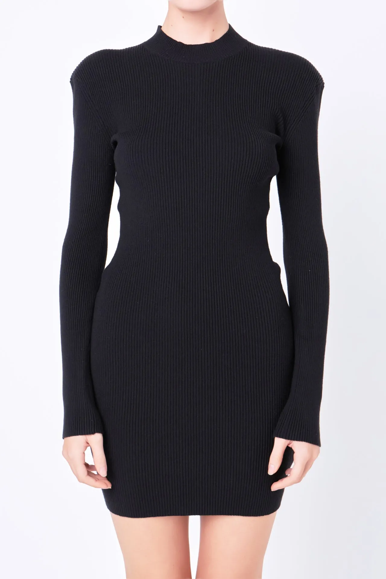 High Neck Knit Dress