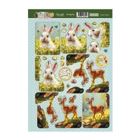 Hunkydory Forest Friends Decoupage Topper Sheet