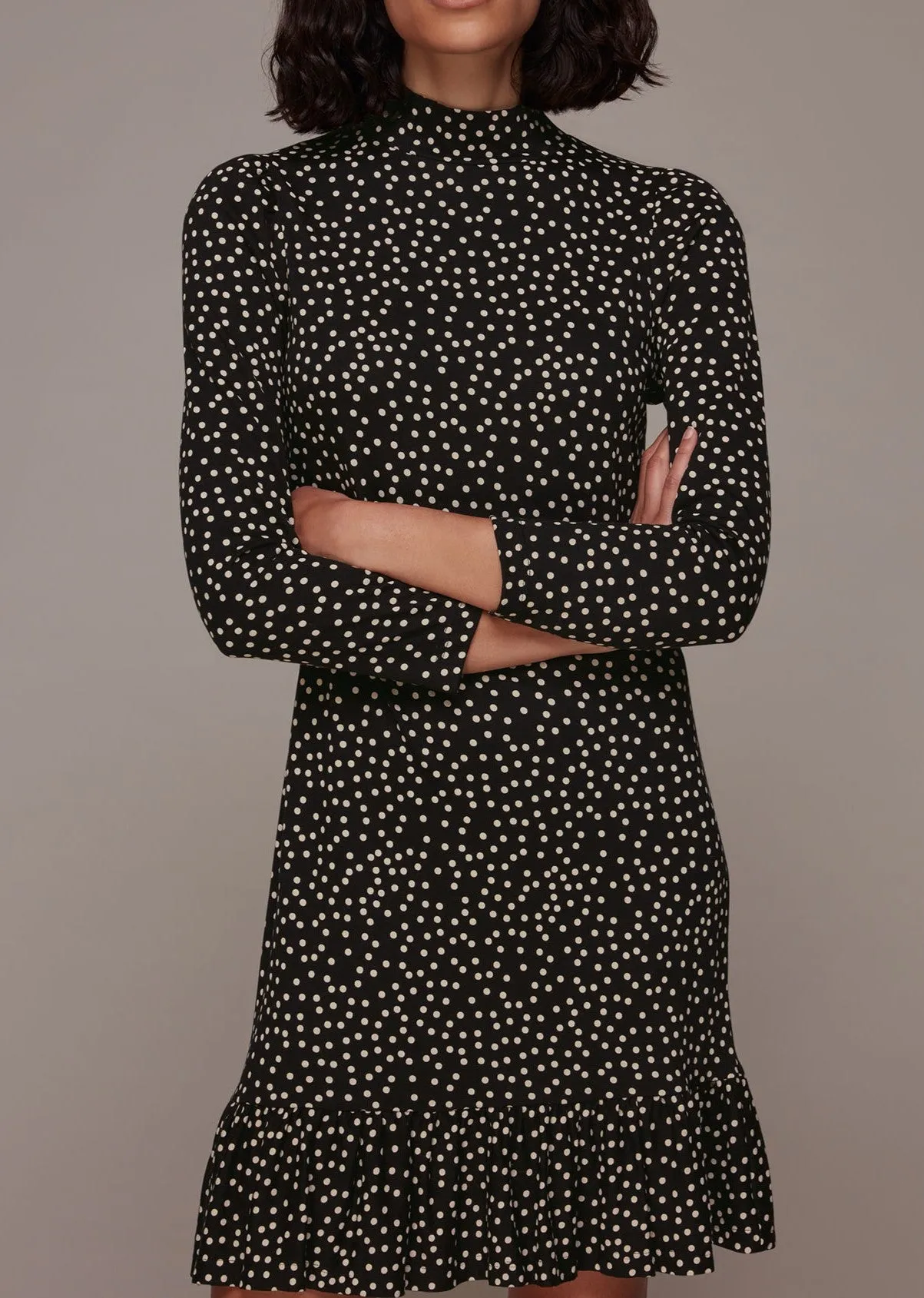 Irregular Spot Jersey Dress