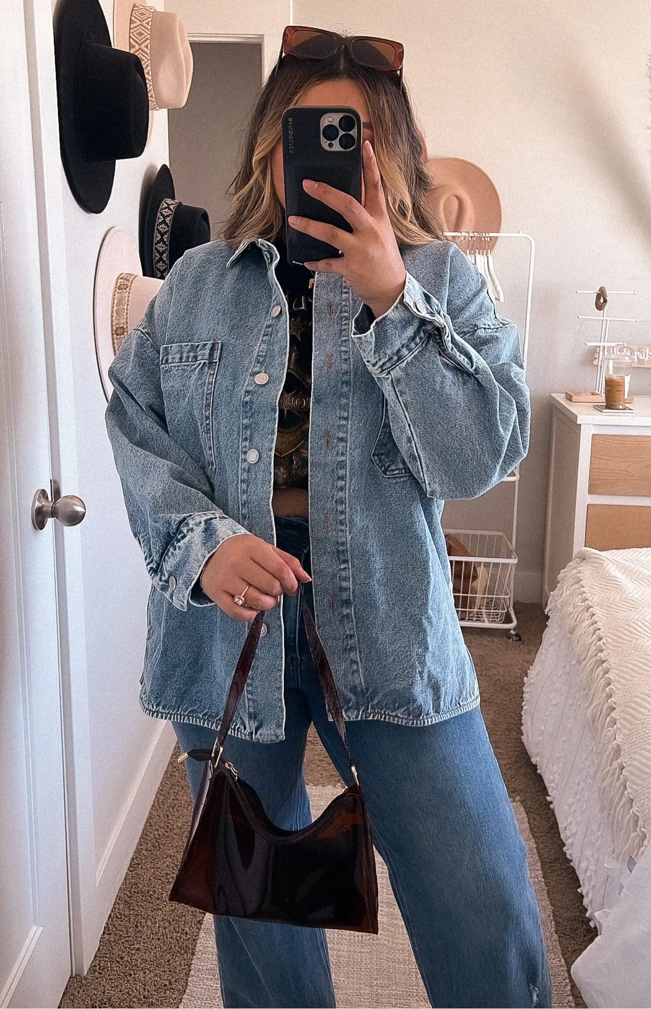 it’s vintage denim shacket