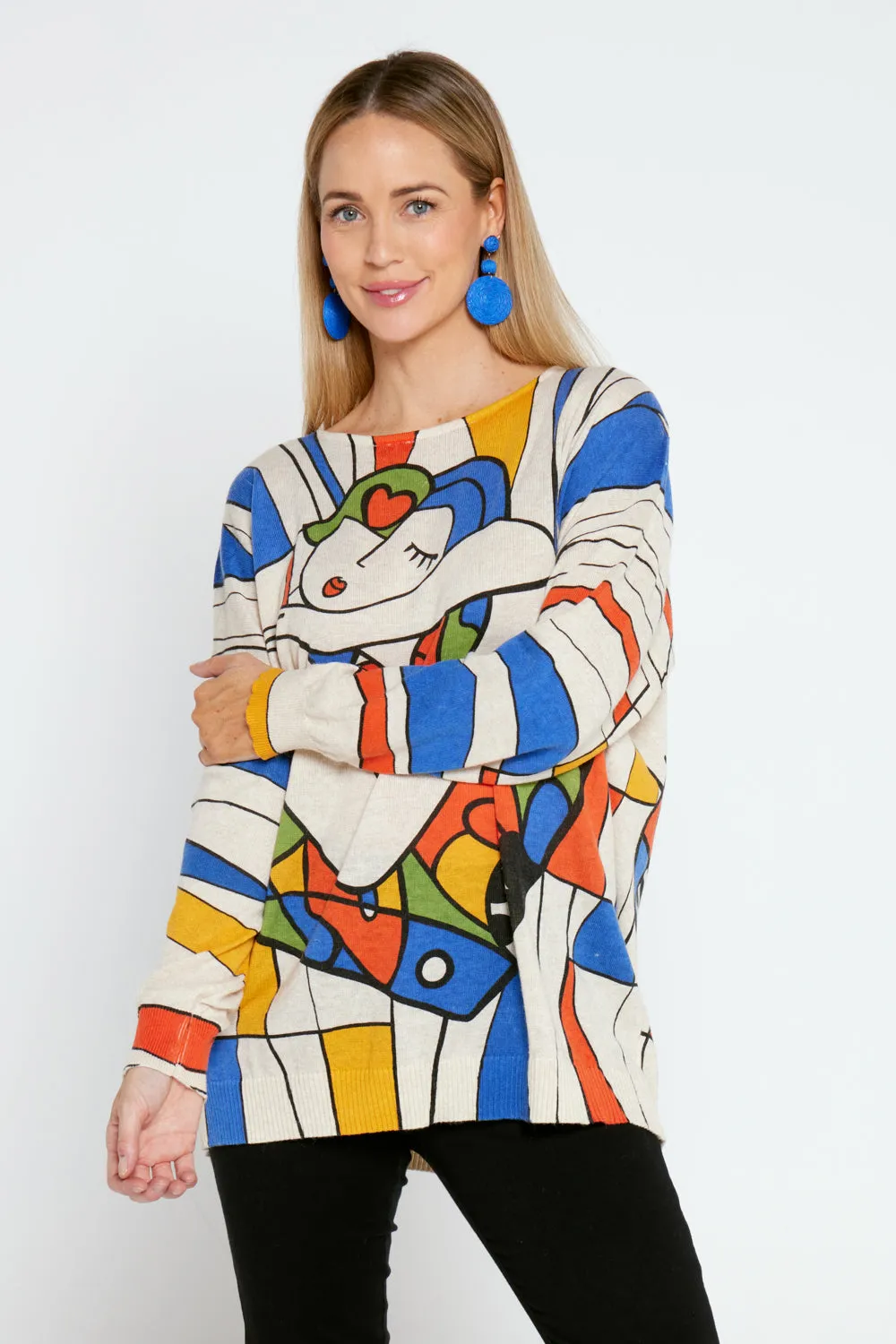 Jasper Knit Top - Lady Mondrian