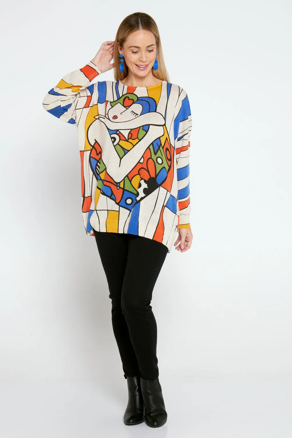 Jasper Knit Top - Lady Mondrian