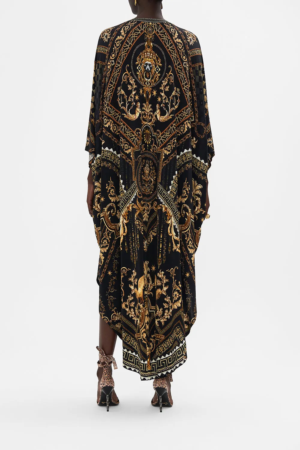 JERSEY LONG KAFTAN WITH ROUNDED HEM DUOMO DYNASTY