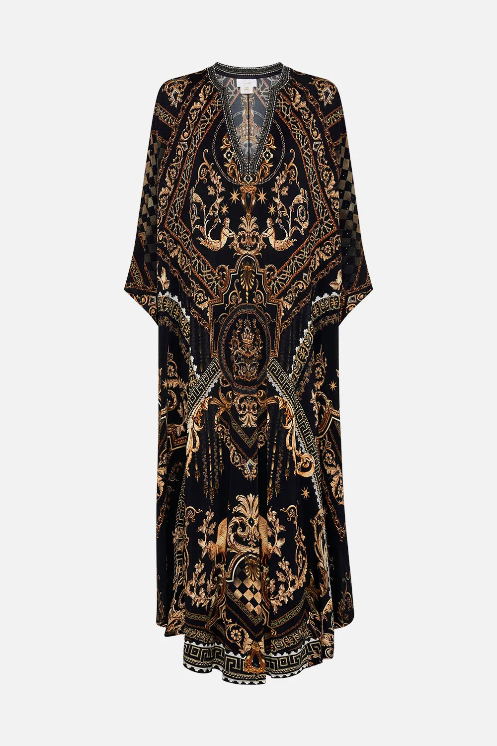 JERSEY LONG KAFTAN WITH ROUNDED HEM DUOMO DYNASTY