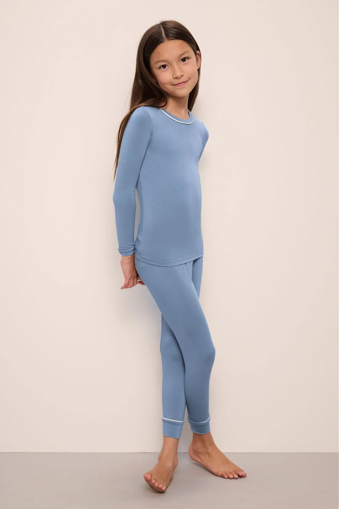 Kids TENCEL™ Modal Unisex Long PJ Set