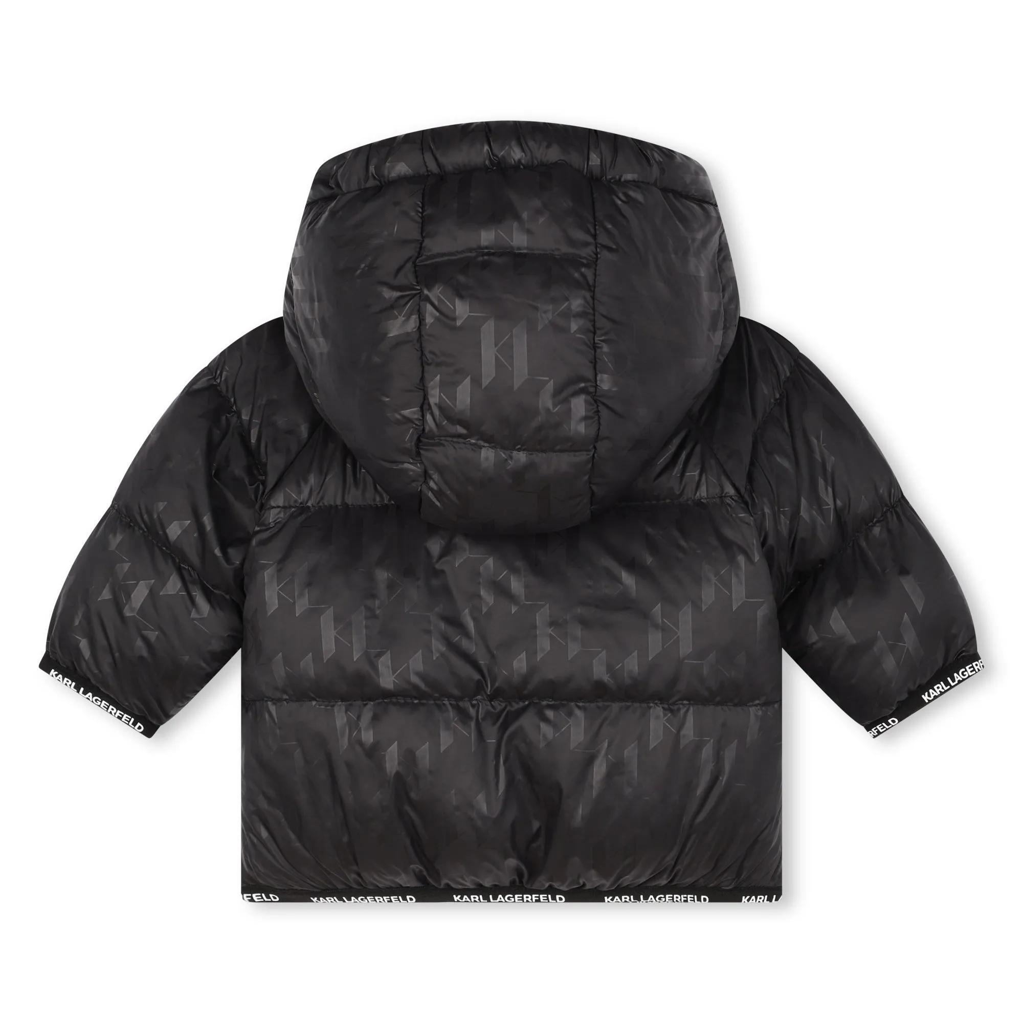 KL monogrammed puffer coat by Karl Lagerfeld