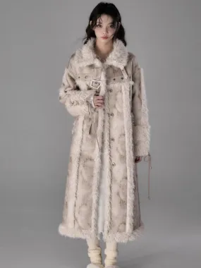 Lamb fur long coat【s0000005548】