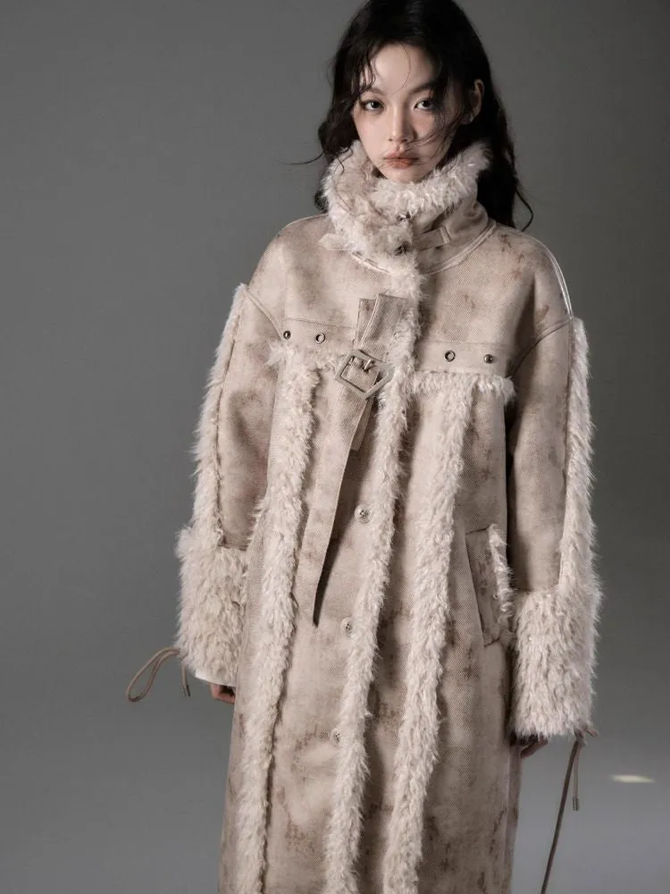 Lamb fur long coat【s0000005548】