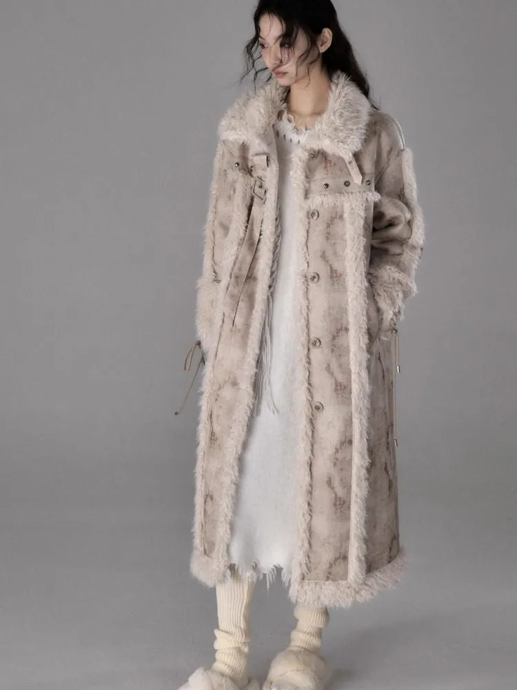 Lamb fur long coat【s0000005548】