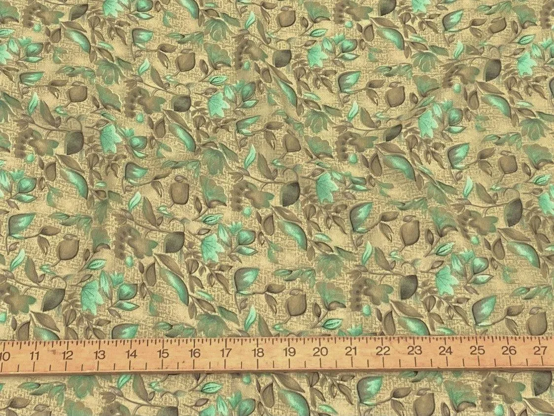 Leafy Dew- Clearance Printed Crepe