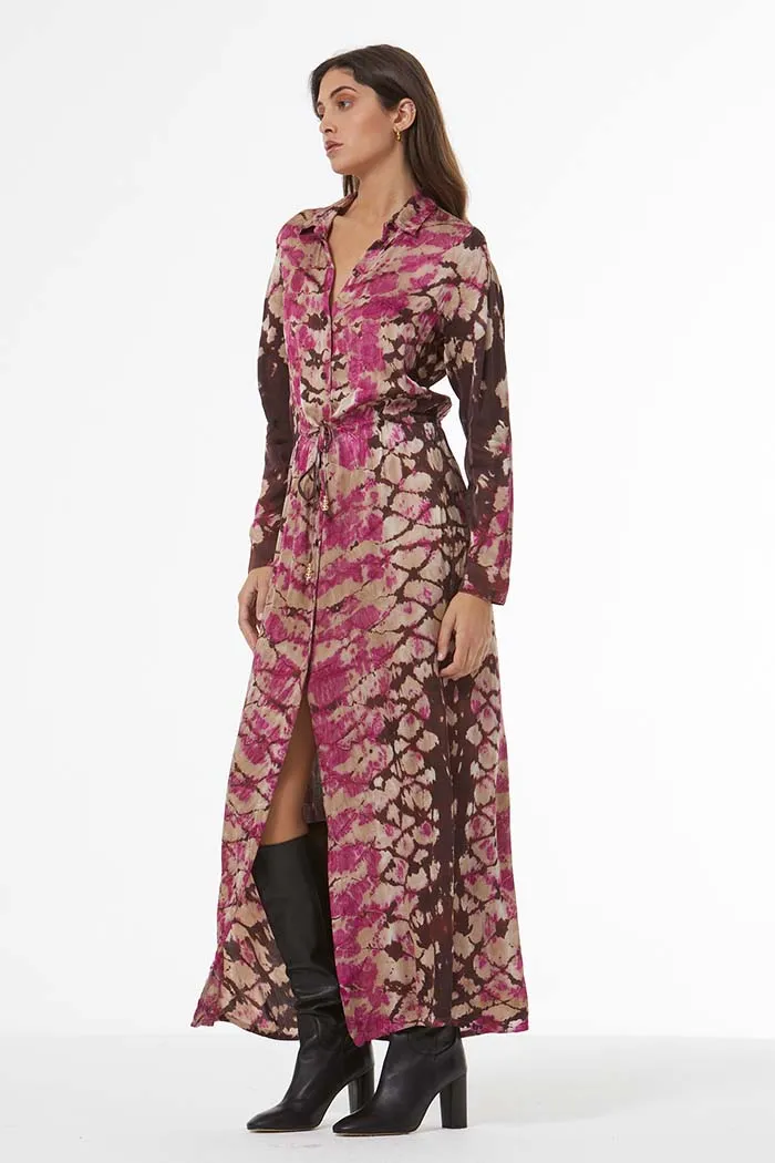 Lennon Shirt Dress w/ Beads // Wild Orchid Boa Wash