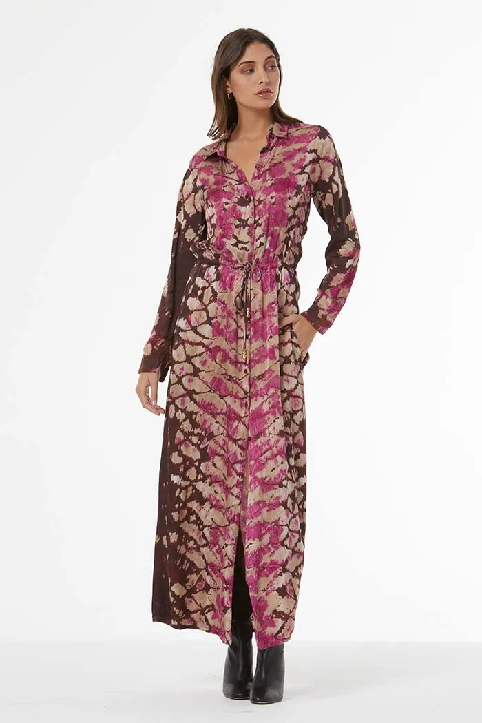 Lennon Shirt Dress w/ Beads // Wild Orchid Boa Wash