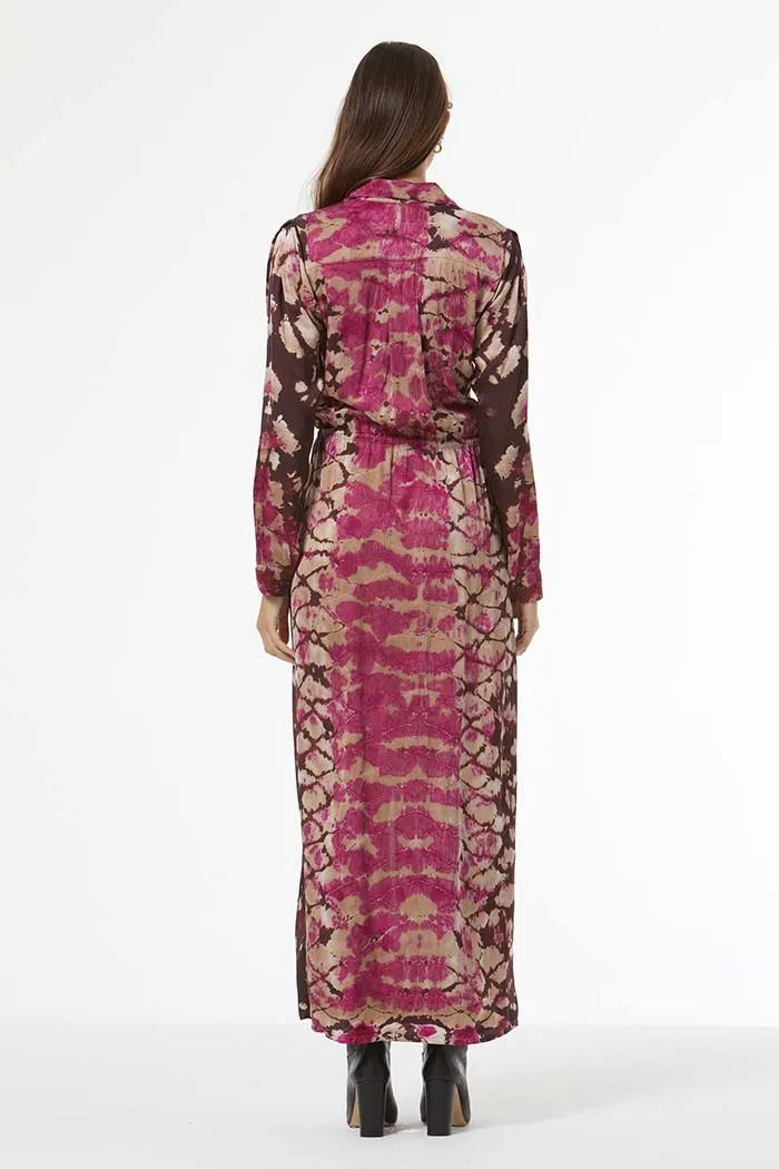 Lennon Shirt Dress w/ Beads // Wild Orchid Boa Wash