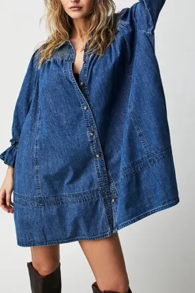 Let's Flow Denim Top