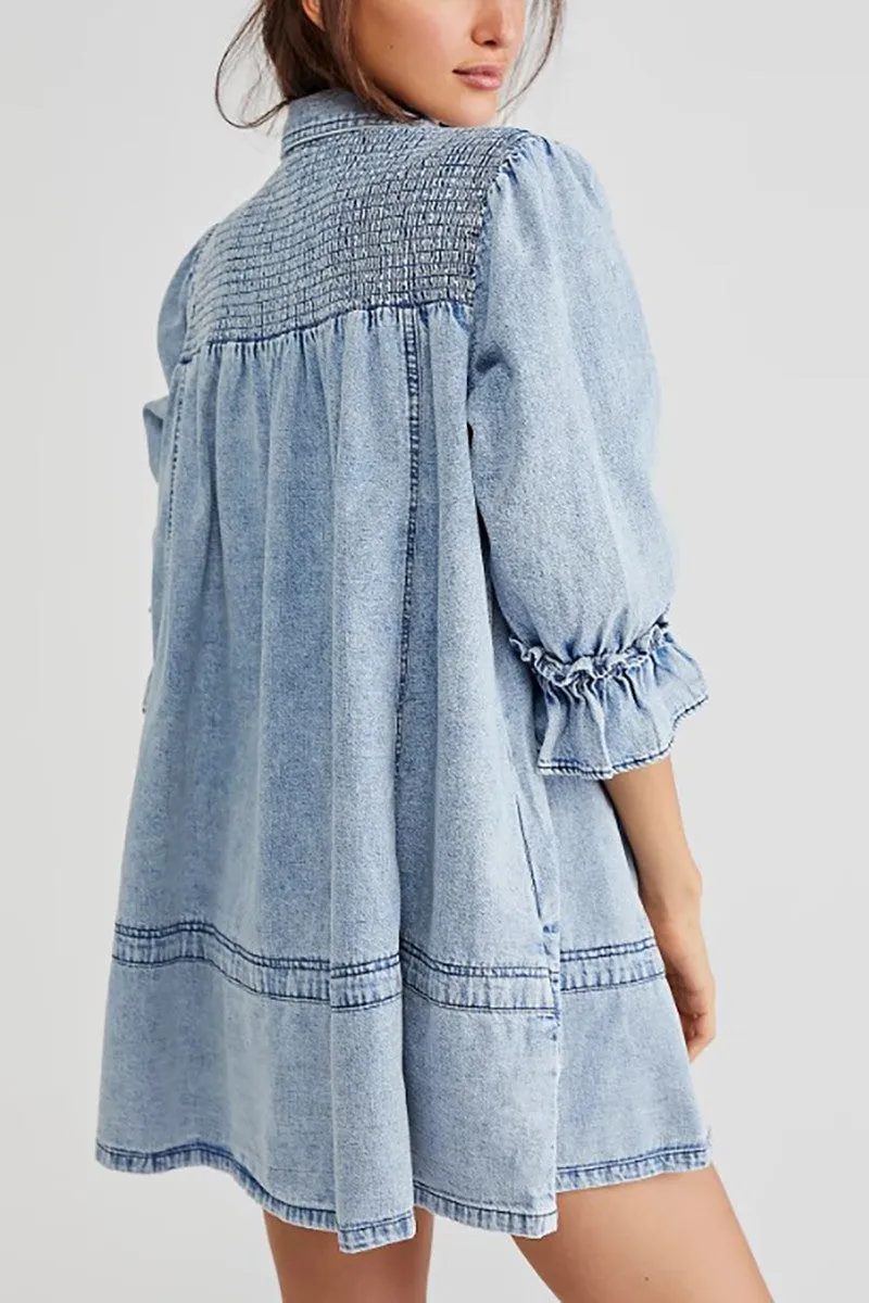 Let's Flow Denim Top