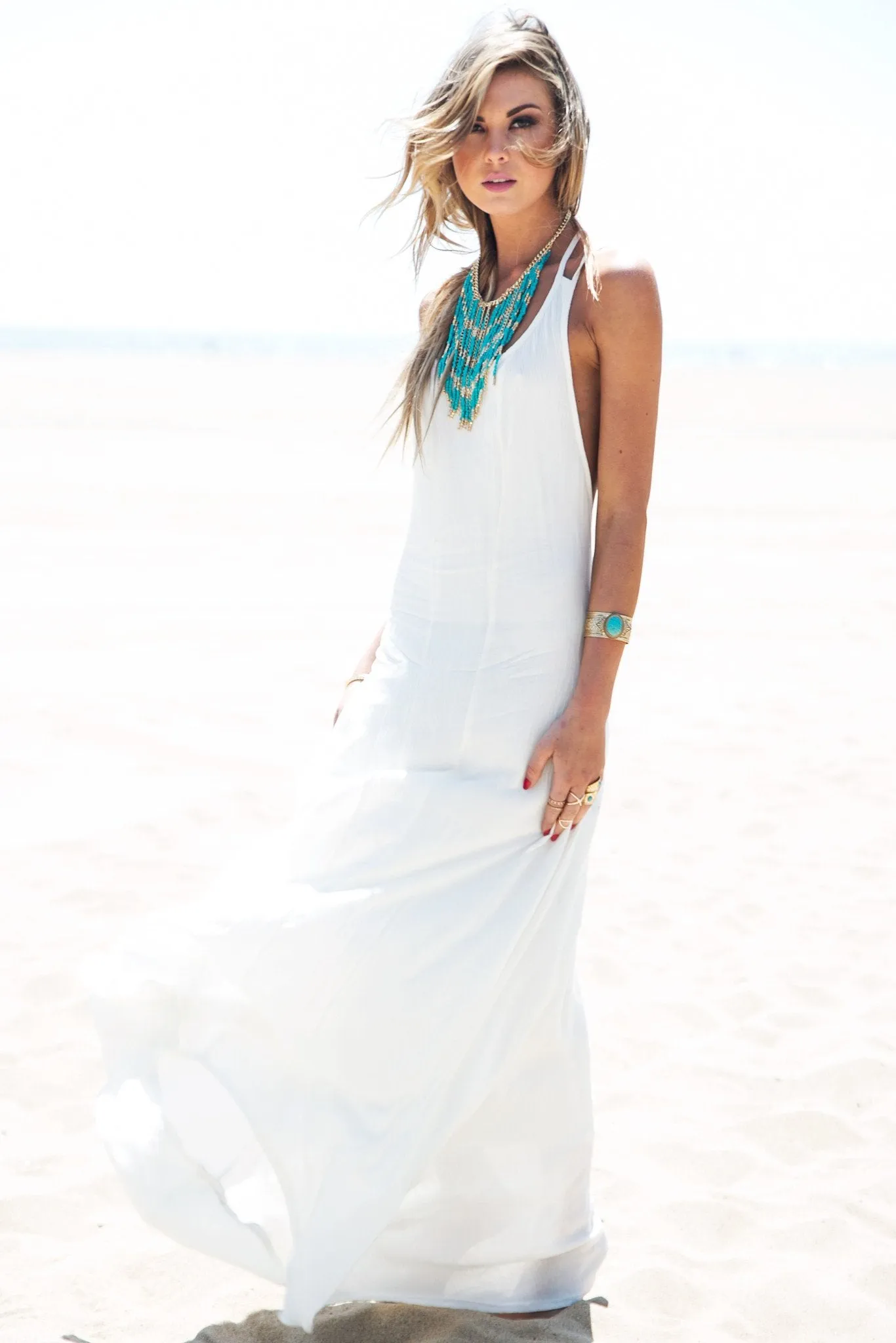 Leylana Linen Maxi Dress