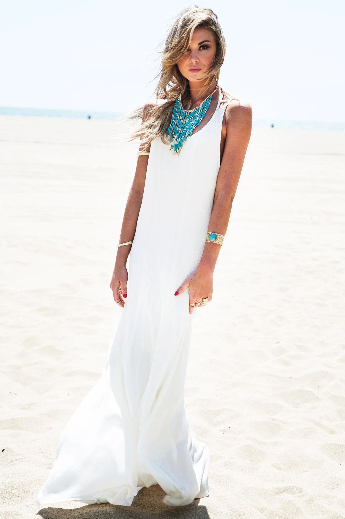 Leylana Linen Maxi Dress