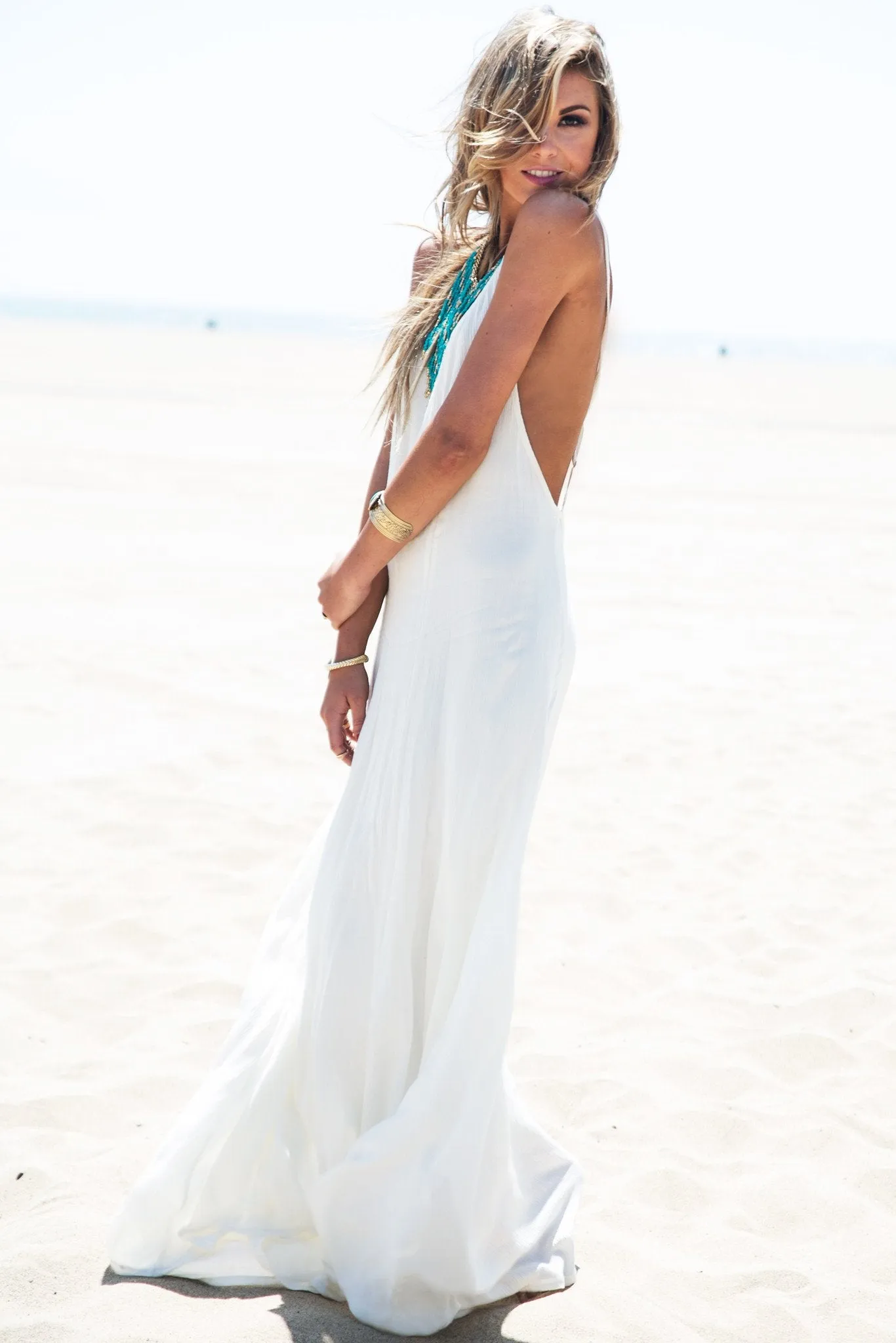 Leylana Linen Maxi Dress