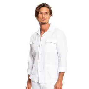 Linen Overshirt - White