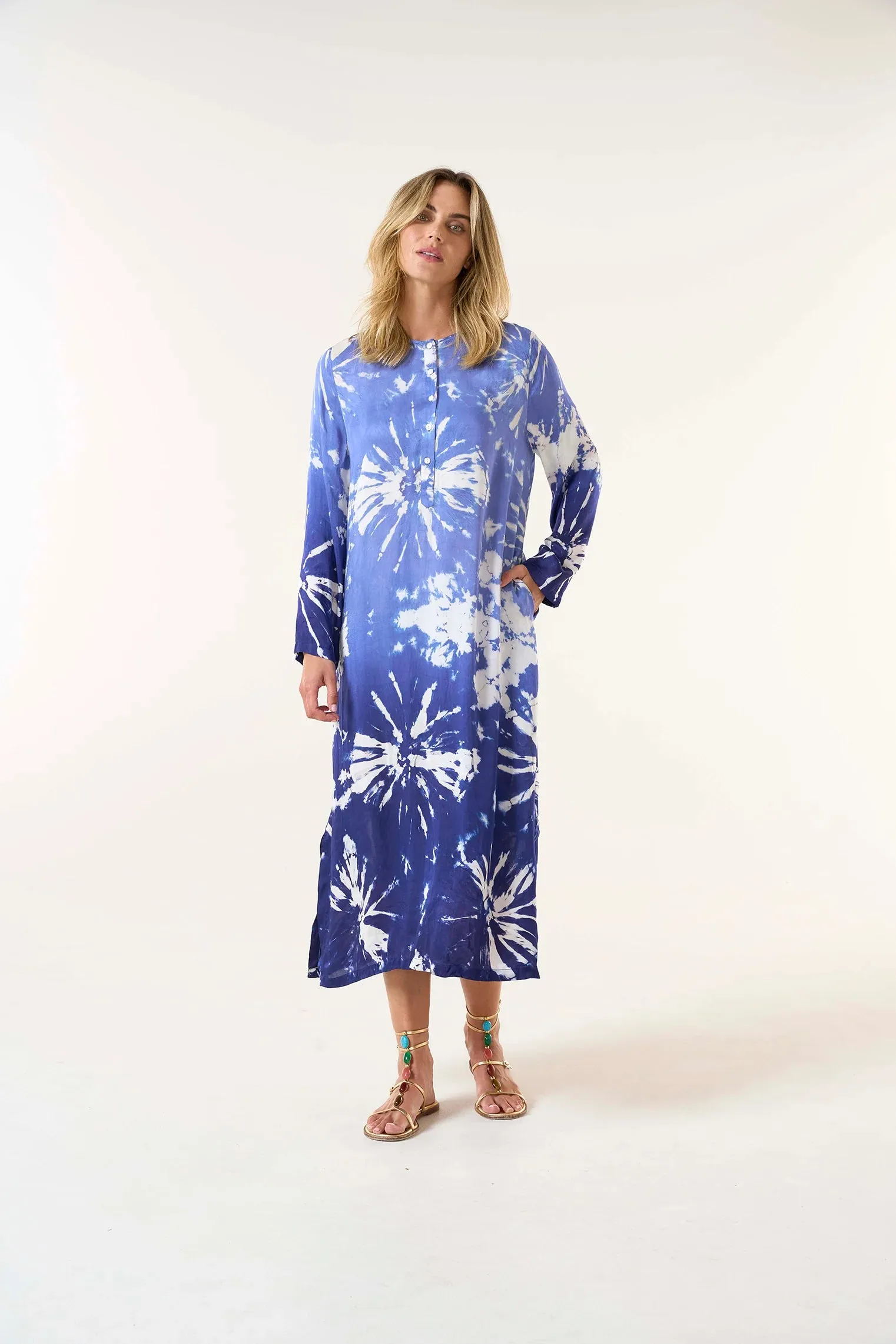 LLEW MAXI DRESS | Marrakesh Indigo Cupro