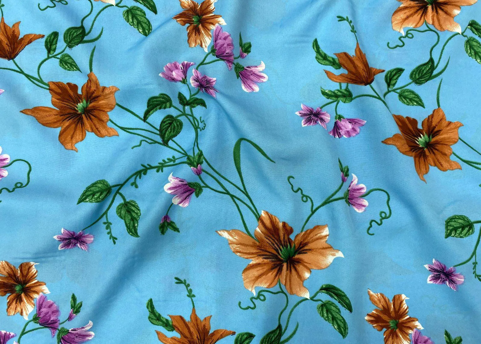 Magnificent Flower  - Clearance Printed Crepe