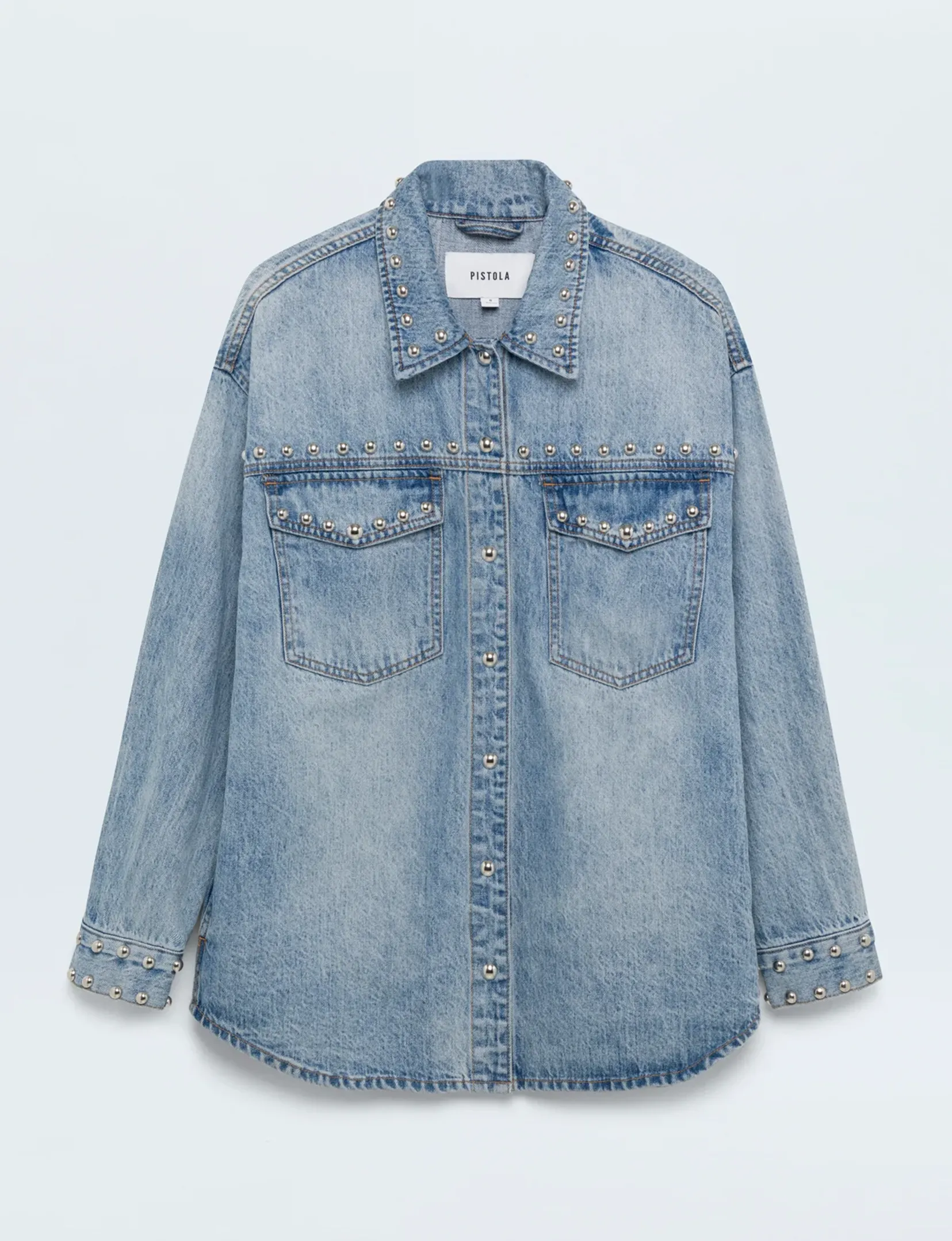 Mandy Denim Shacket, Satellite