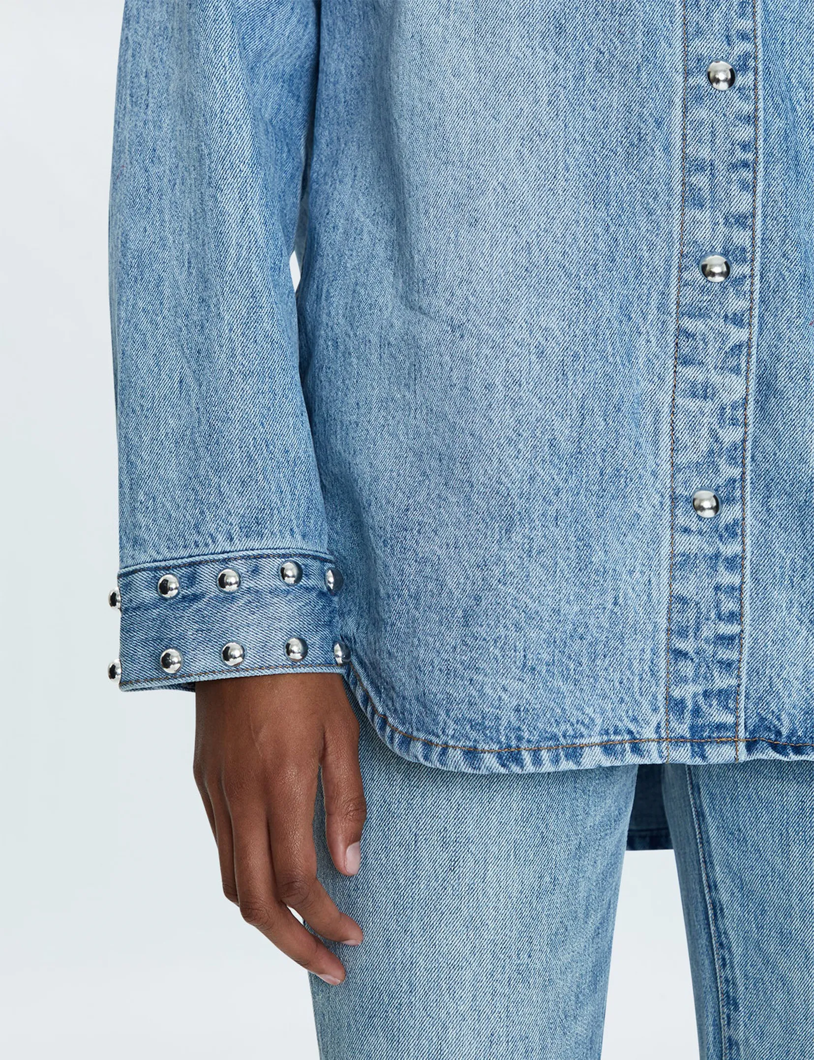 Mandy Denim Shacket, Satellite