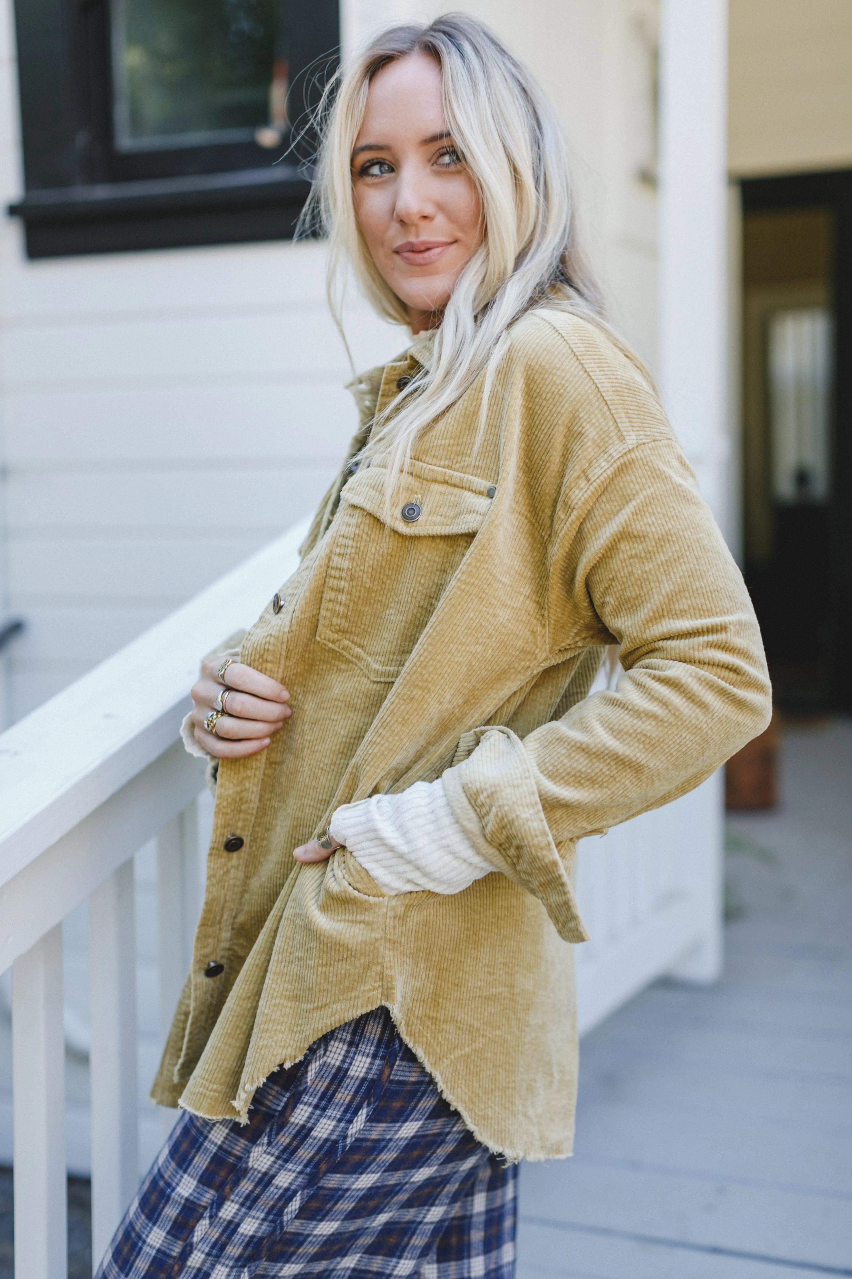 Marny Corduroy Jacket - Mustard