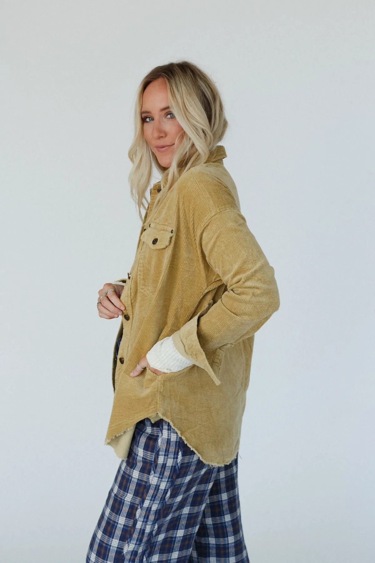 Marny Corduroy Jacket - Mustard