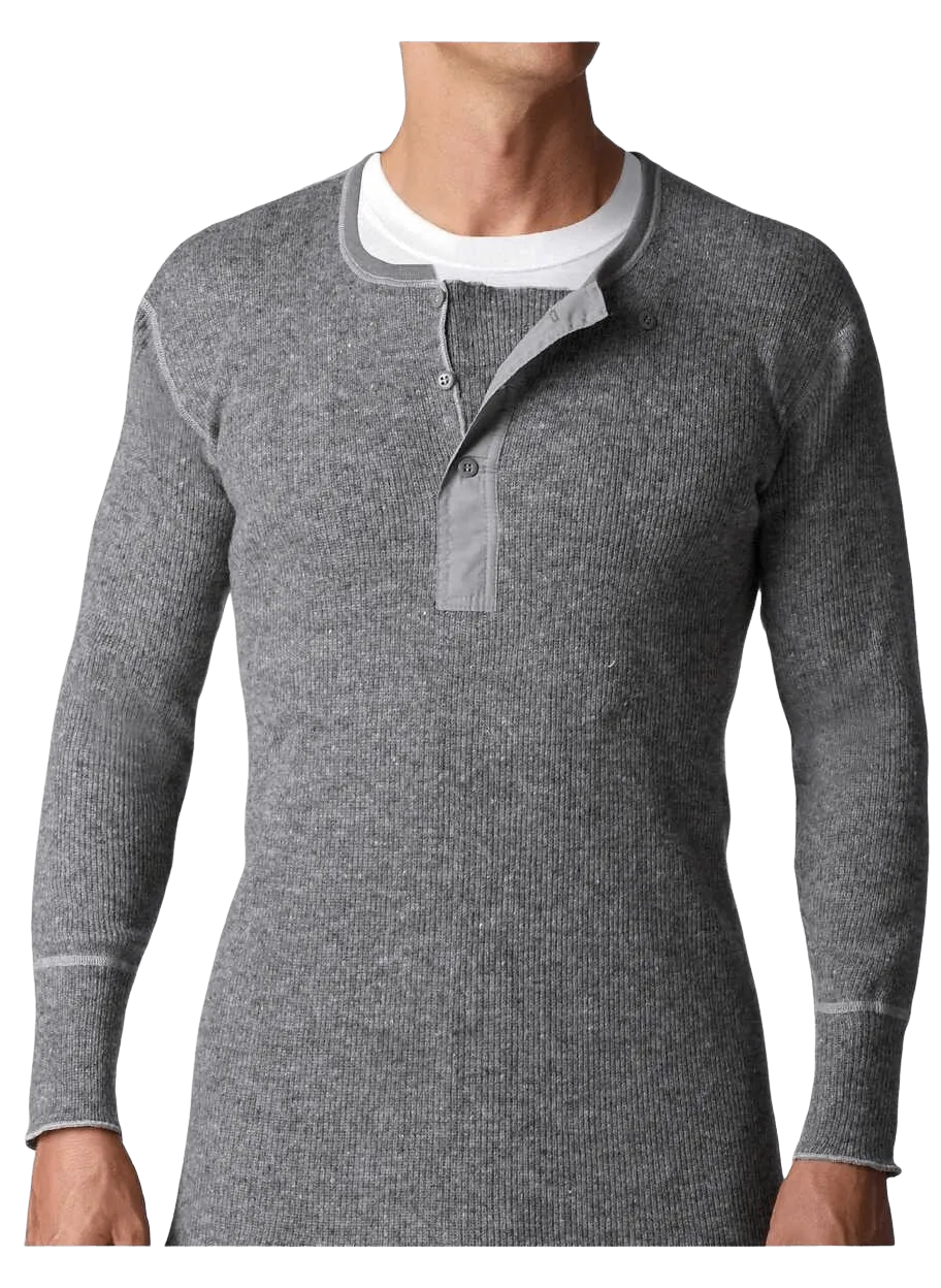 Men's Heavy Weight Wool Henley