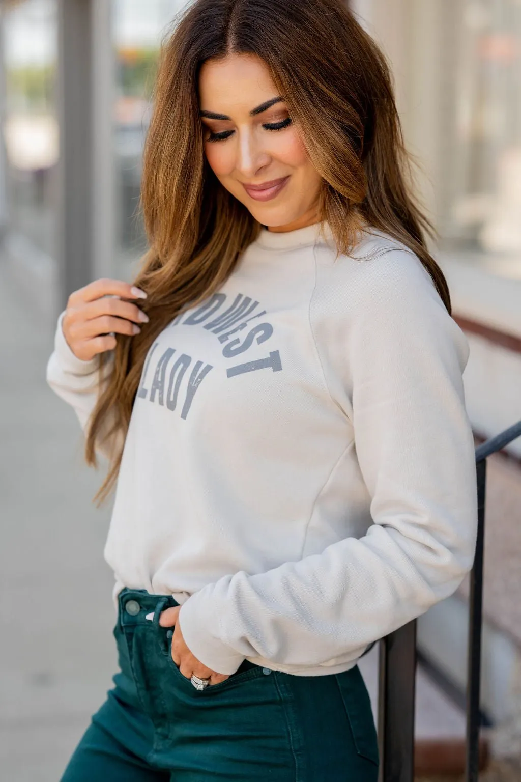 Midwest Lady Graphic Crewneck