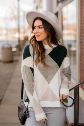 Mixed Diamond Sweater