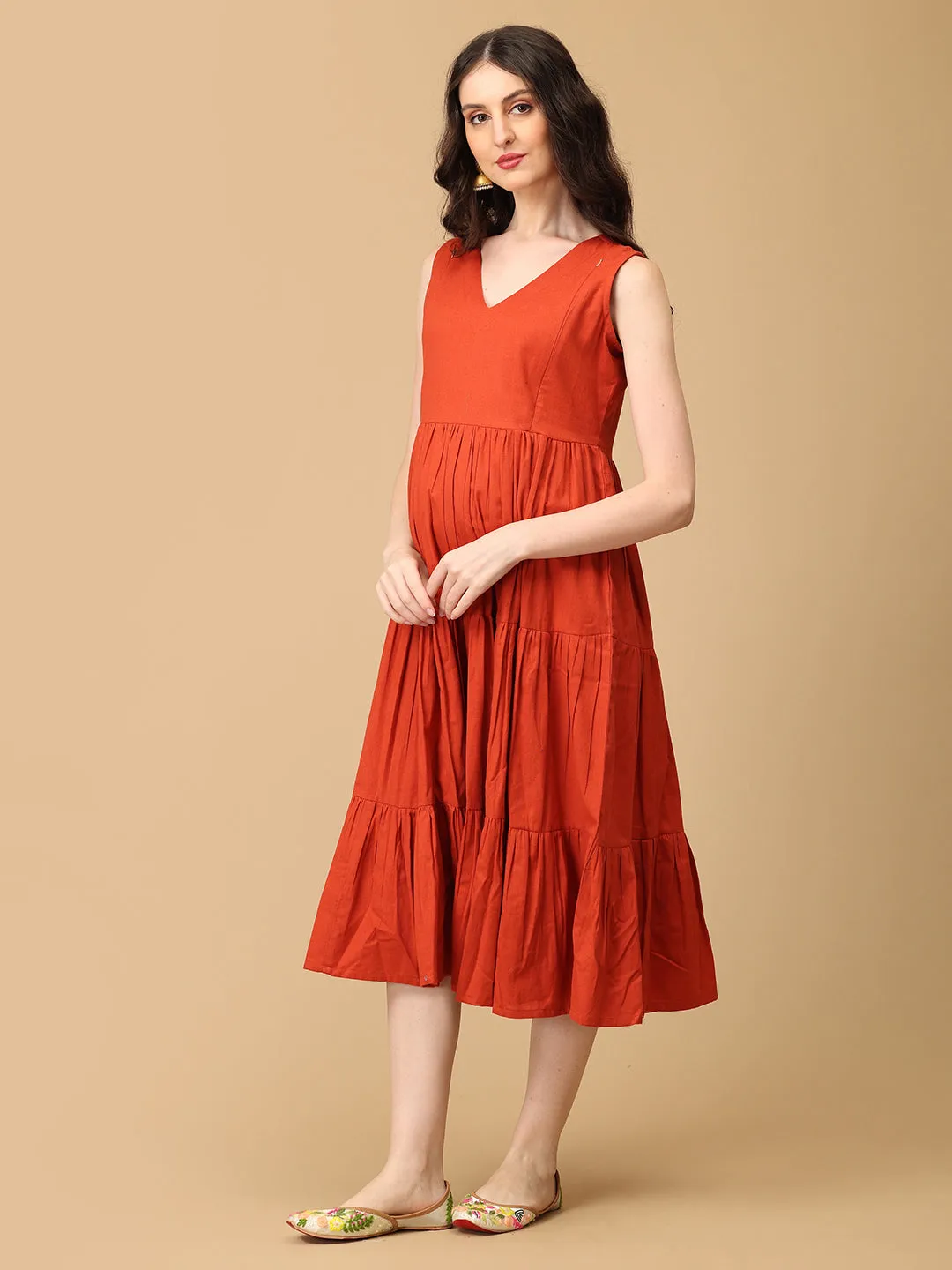 Modern Maven Maternity and Nursing Shacket Dress