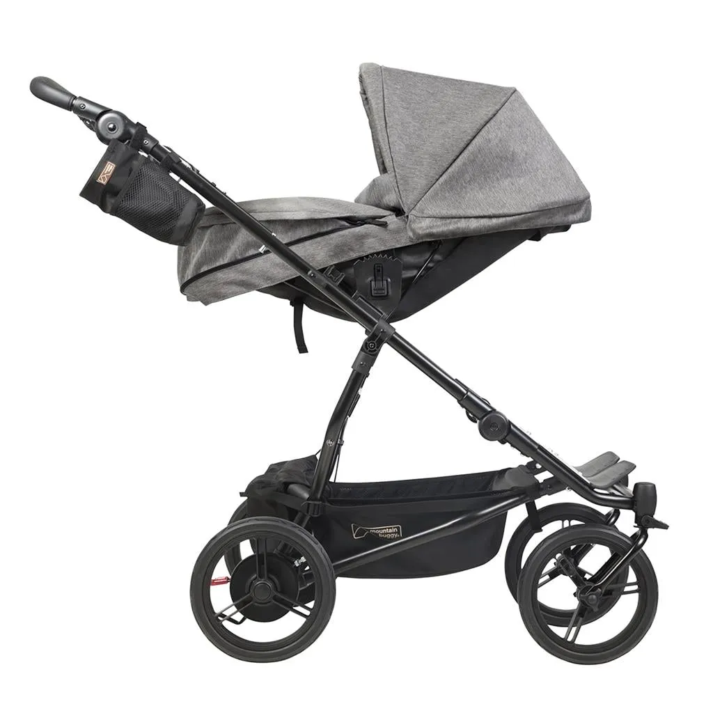 Mountain Buggy Duet Luxury Herringbone Double Stroller - With Carrycot Plus Bundle