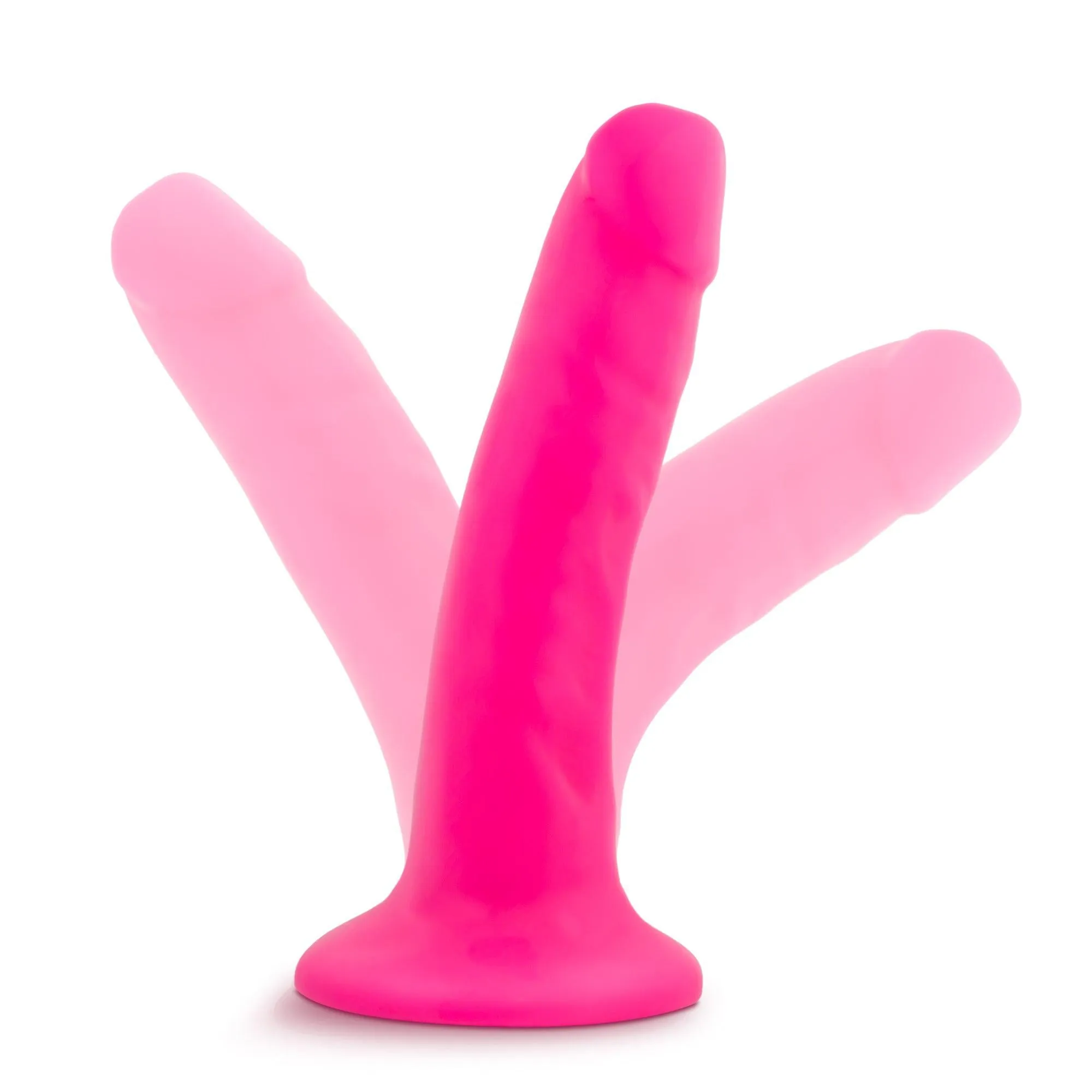 Neo - 5.5 Inch Dual Density Cock - Neon Pink