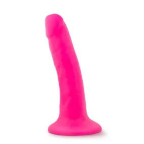 Neo - 5.5 Inch Dual Density Cock - Neon Pink