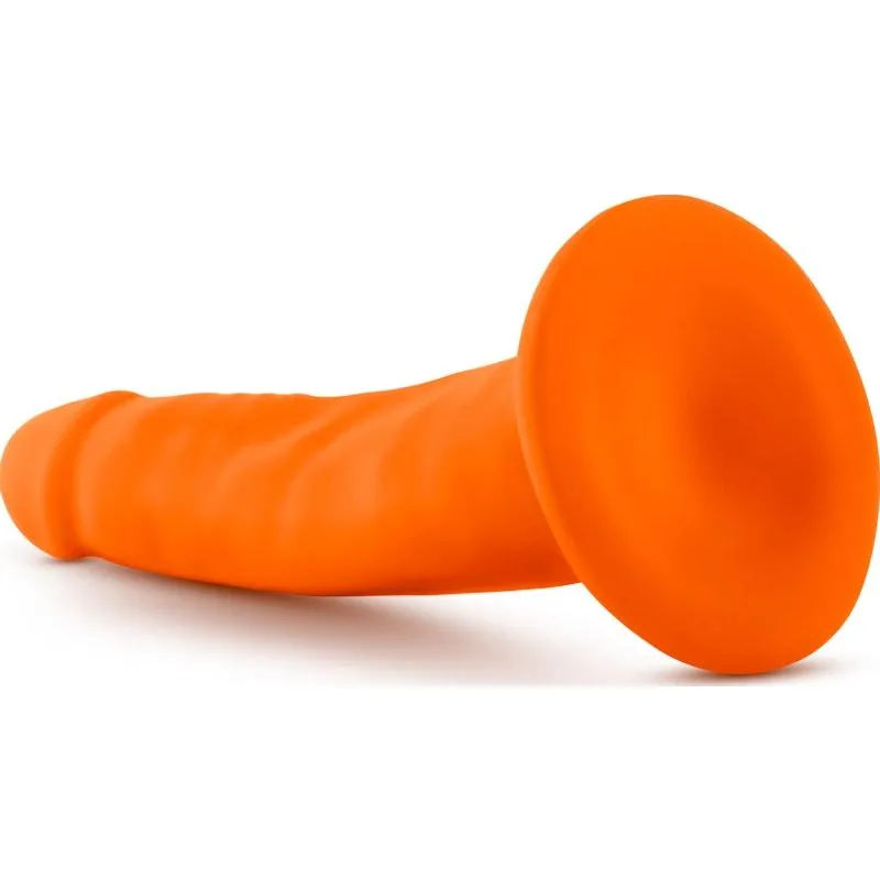 Neo Dual Density Cock 6in Neon Orange