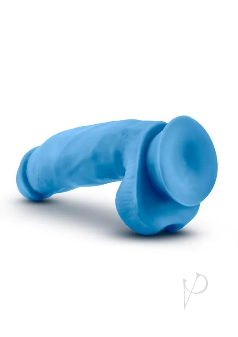 Neo Elite Dd Cock W/balls 7 Blue