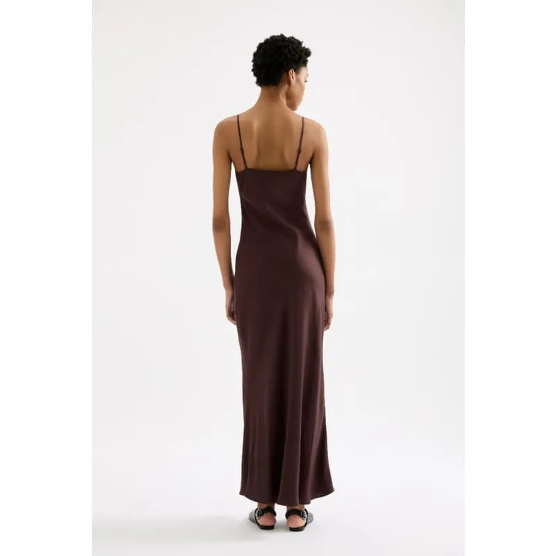 Neve Slip Maxi Dress | Espresso