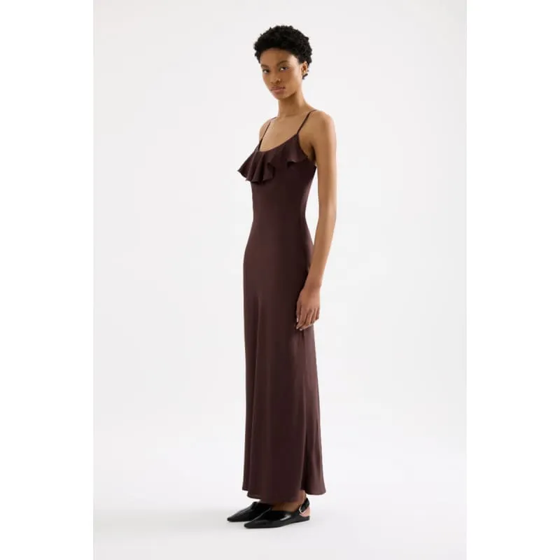 Neve Slip Maxi Dress | Espresso