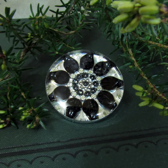 Nightshade - silver plated brooch