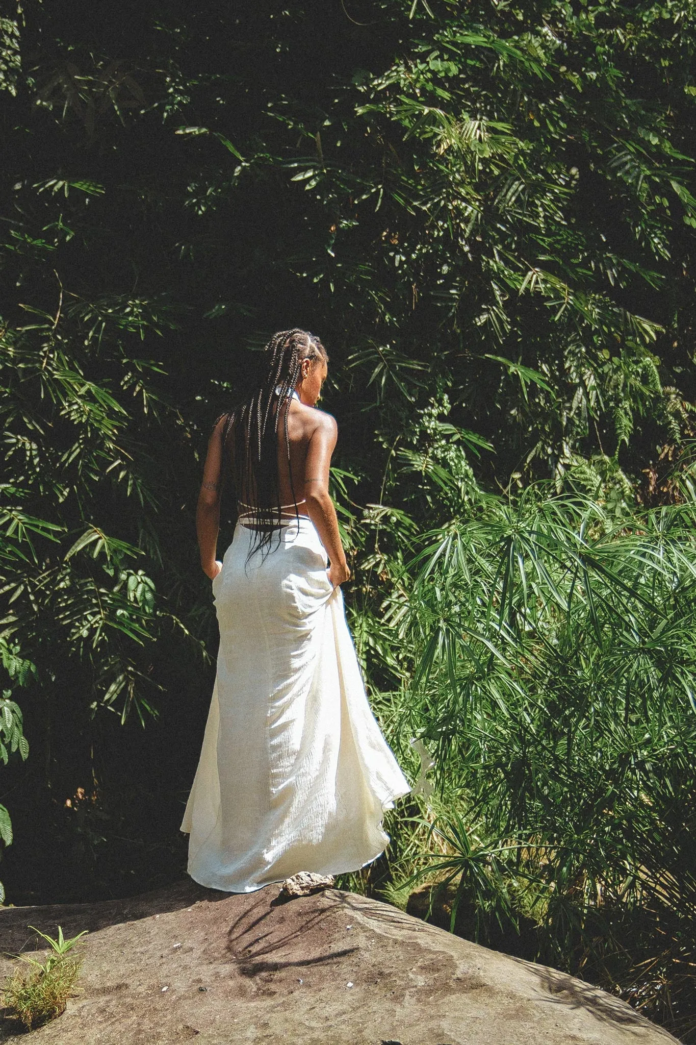 Off-White Harmonia Dress • Bohemian Back Laces Dress • Bridesmaid Wedding Dress