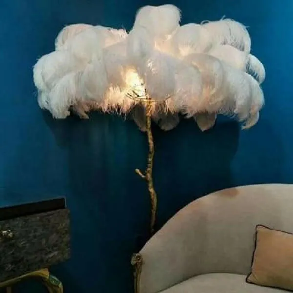 Palmera Luxury Feather Floor/Table Lamp