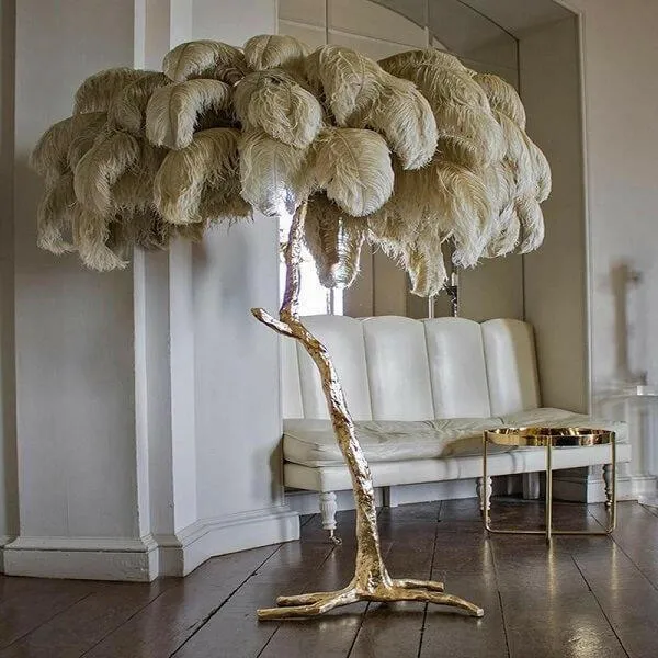 Palmera Luxury Feather Floor/Table Lamp